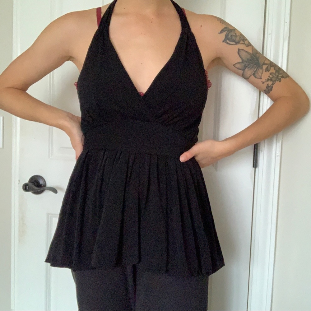 bcbgmaxazria Black Tie Top
